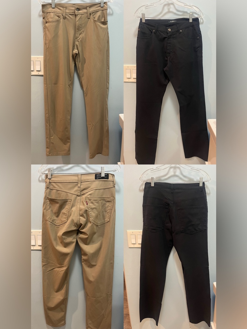 Levi's Two-Tone Chinos in Khaki and Black